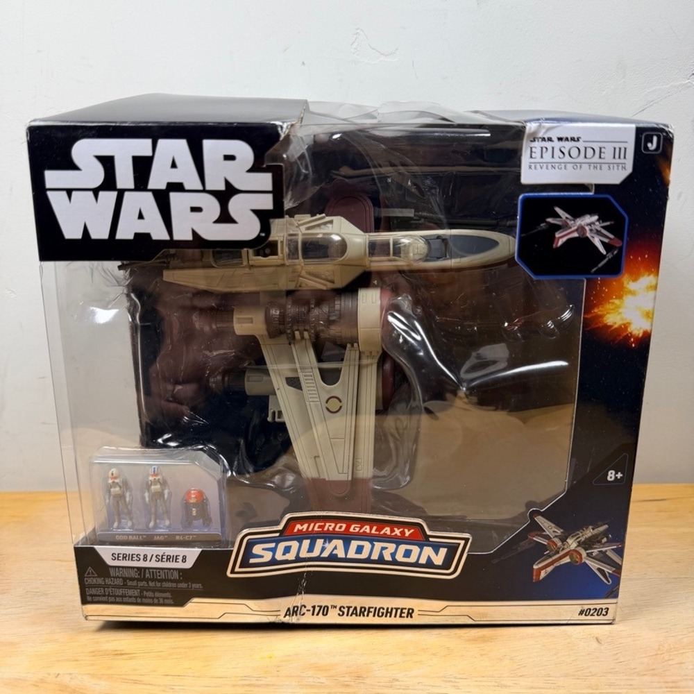 Star Wars Micro Galaxy Squadron ARC-170 Starfighter Series 8 #0203 NOTE